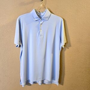 Draddy Sport Men's Light Blue Short Sleeve Polo Shirt Size Small